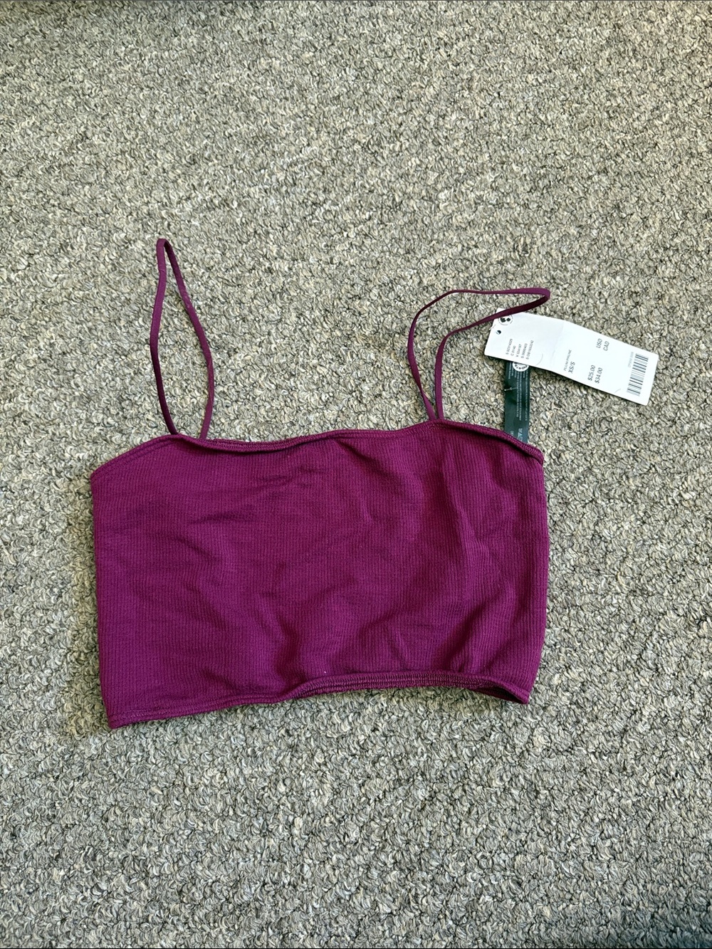 Urban Outfitters Magenta Crop Cami
